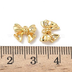 Brass Micro Pave Cubic Zirconia Pendants&nbsp;KK-Z136-40B-G