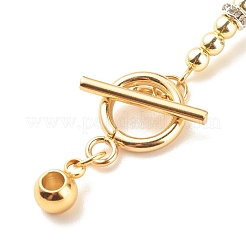 304 Stainless Steel Crylstal Rhinestone Toggle Clasps&nbsp;PALLOY-JF01614