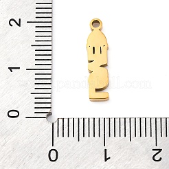304 Stainless Steel Enamel Pendants&nbsp;STAS-Q338-06G