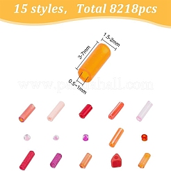 15 Style Glass Round Seed Beads&nbsp;SEED-HY0001-09