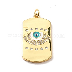 Rack Plating Brass Micro Pave Cubic Zirconia Pendants&nbsp;KK-M230-37G