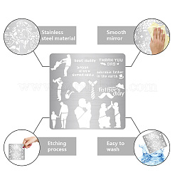 Father's Day Stainless Steel Cutting Dies Stencils&nbsp;DIY-WH0238-173