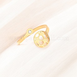 304 Stainless Steel Cuff Open Rings&nbsp;LS-RJEW-D337-01C-G