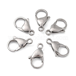 Tarnish Resistant 316 Surgical Stainless Steel Lobster Claw Clasps&nbsp;STAS-M262-03-19mm