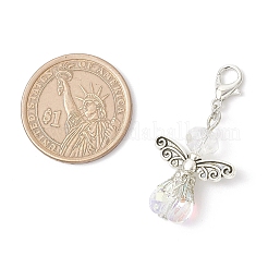 Heart Angel Glass Pendant Decorations&nbsp;HJEW-JM03592