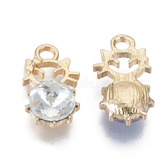 Alloy Rhinestones Pendants&nbsp;PALLOY-T073-02C-RS
