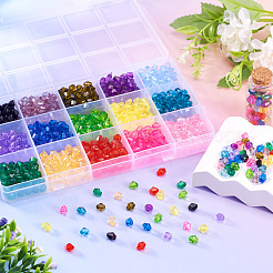 900Pcs 15 Colors Transparent Acrylic Beads&nbsp;TACR-TA0001-46