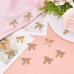 10Pcs Alloy Rhinestone Brooch&nbsp;JEWB-OC0001-06