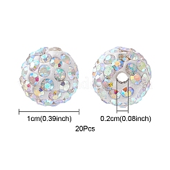 Pave Disco Ball Beads&nbsp;RB-YW0001-09