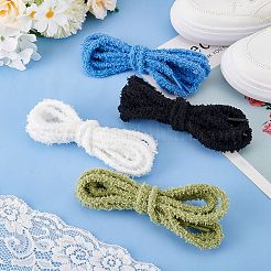 4 Pairs 4 Colors Plush Polyester Shoelaces&nbsp;FIND-GO0002-83
