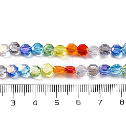 Electroplate & Gradient Color Glass Beads Strands&nbsp;LAMP-M023-02