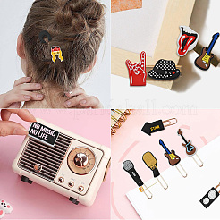 32Pcs 16 Styles Singer Theme PVC Plastic Cabochons&nbsp;FIND-CJ0002-55