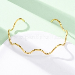 304 Stainless Steel Cuff Bangle for Women&nbsp;BJEW-C076-05G