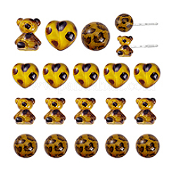 16Pcs 3 Styles Resin Cabochons&nbsp;RESI-PH0002-45