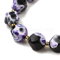 Natural Fire Crackle Agate Beads Strands&nbsp;G-U023-A17-01
