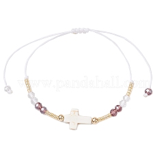 Cylinder Glass Seed Beaded Braided Bead Bracelets&nbsp;BJEW-MA00171