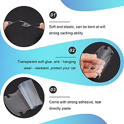 AHADEMAKER 2 Sets 2 Style Transparent PVC Anti-Collision Bumper Guard&nbsp;DIY-GA0004-03