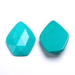Dyed Faceted Natural Howlite Cabochons&nbsp;X-G-D763-02