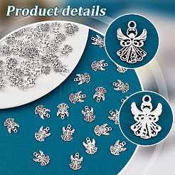 80Pcs Tibetan Style Alloy Pendants&nbsp;TIBEP-PH0001-69AS