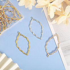 30Pcs 3 Colors Alloy Open Back Bezel Big Pendants&nbsp;FIND-CA0008-43