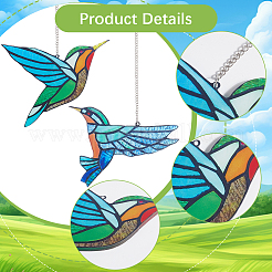 Acrylic Hummingbird Hanging Ornaments&nbsp;HJEW-WH20004-07