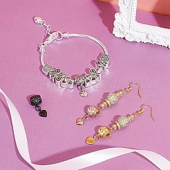4Pcs 4 Colors 304 Stainless Steel European Dangle Charms&nbsp;STAS-UN0037-41