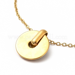 Colorful Enamel Flower Pendant Necklace&nbsp;NJEW-F305-01G