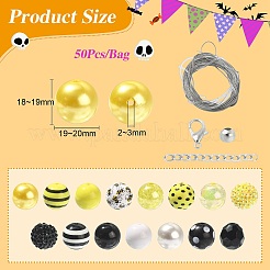 Opaque Acrylic Beads Set&nbsp;MACR-CJC0001-13A-02