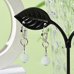 Anti-Tarnish Rhodium Plated 925 Sterling Silver Leverback Earring Findings&nbsp;STER-I017-087P