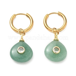 Stainless Steel with Natural & Synthetic Mixed Gemstone Dangle Earrings&nbsp;EJEW-JE07521