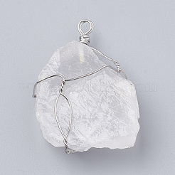 Natural Quartz Crystal Pendants&nbsp;G-Q993-05