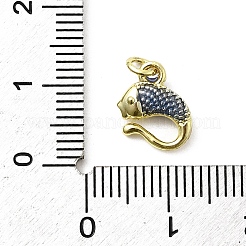 Brass Enamel Pendants&nbsp;KK-P338-07A-G02