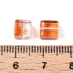 Baking Paint Transparent Glass Beads&nbsp;DGLA-N005-01A-08