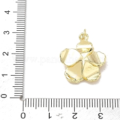Brass Micro Pave Clear Cubic Zirconia Pendants&nbsp;CU-CBADD0C-03G