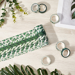 12 Rolls Leaf Theme Adhesive Paper Tapes&nbsp;DIY-WH20009-47A