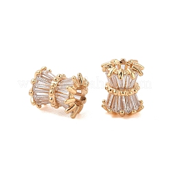 Brass Beads with Glass&nbsp;KK-B100-022G