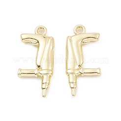 Rack Plating Alloy Pendants&nbsp;PALLOY-K003-07LG