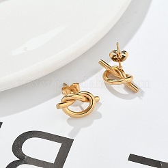 304 Stainless Steel Stud Earrings&nbsp;EJEW-C099-19GP