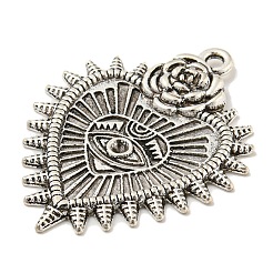 Tibetan Style Alloy Pendants Enamel Settings&nbsp;TIBE-L013-10AS-02