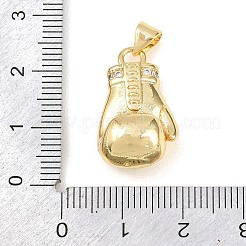 Brass Micro Pave Cubic Zirconia Pendants&nbsp;KK-Z145-06G-02
