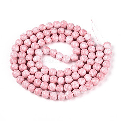 Baking Paint Glass Beads Strands&nbsp;DGLA-N016-8mm-02