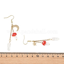 Handmade Lampwork & 304 Stainless Steel Dangle Earrings for Women&nbsp;EJEW-JE07494