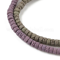 Handmade Porcelain Imitation Lava Rock Beads Strands&nbsp;PORC-P032-02M