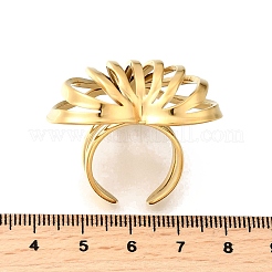 304 Stainless Steel Open Cuff Rings&nbsp;RJEW-R023-01G