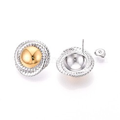 304 Stainless Steel Stud Earrings&nbsp;EJEW-N059-18GP