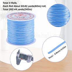 4 Rolls Flat Elastic Crystal String&nbsp;EW-SC0001-05A