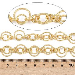 Brass Textured Ring Link Chains&nbsp;CHC-L054-19G