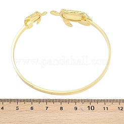 Marine Organism Brass Cuff Bangles for Women&nbsp;BJEW-D368-03J-G