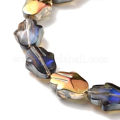 Transparent Electroplate Glass Beads Strands&nbsp;EGLA-F159-HR04