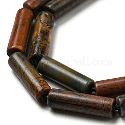 Natural Polychrome Jasper/Picasso Stone/Picasso Jasper Beads Strands&nbsp;G-G006-A06-01